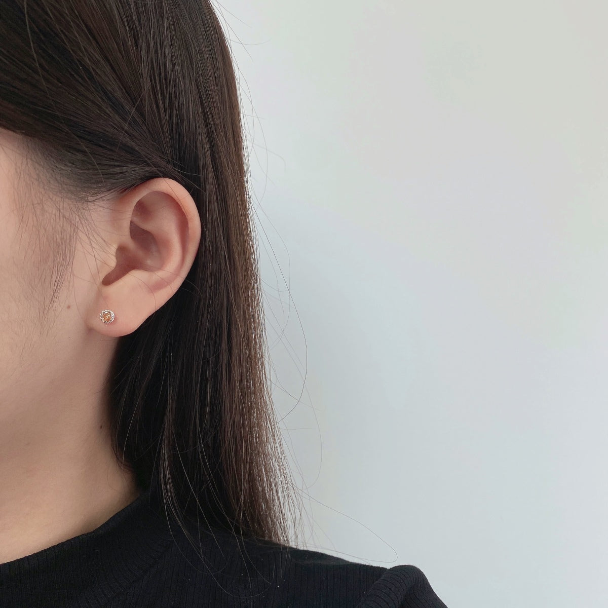 [Aurelle Style]Sparkling Colorful Round Shape Earrings