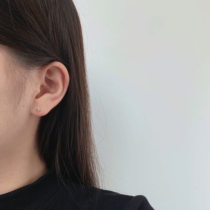 [Aurelle Style]Sparkling Colorful Round Shape Earrings