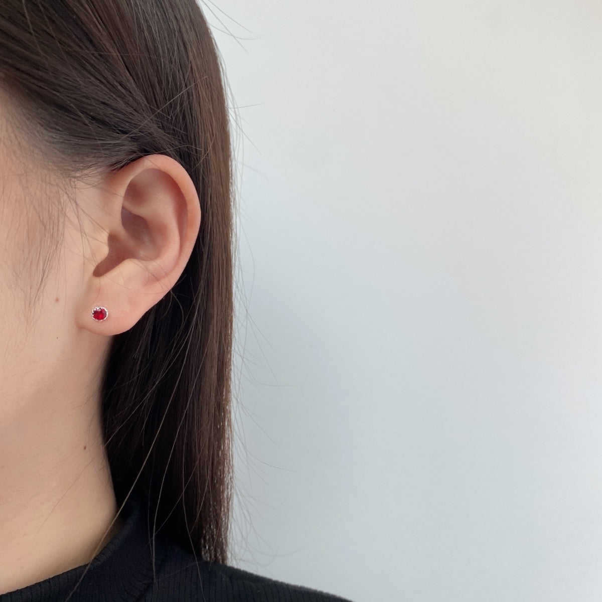 [Aurelle Style]Sparkling Colorful Round Shape Earrings