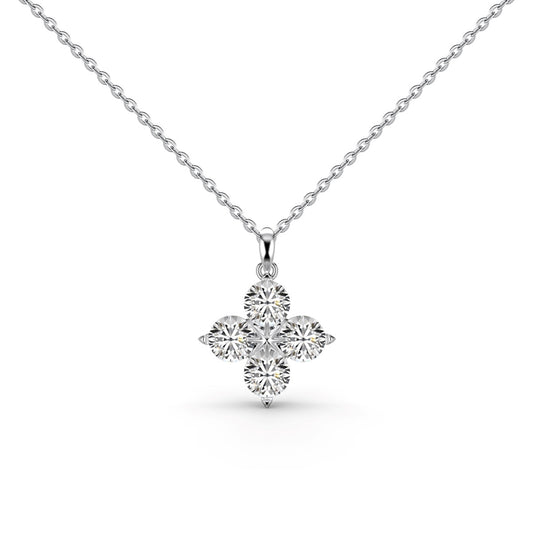 [Aurelle Style]Four-Leaf Clover And Eight-Pointed Star Necklace