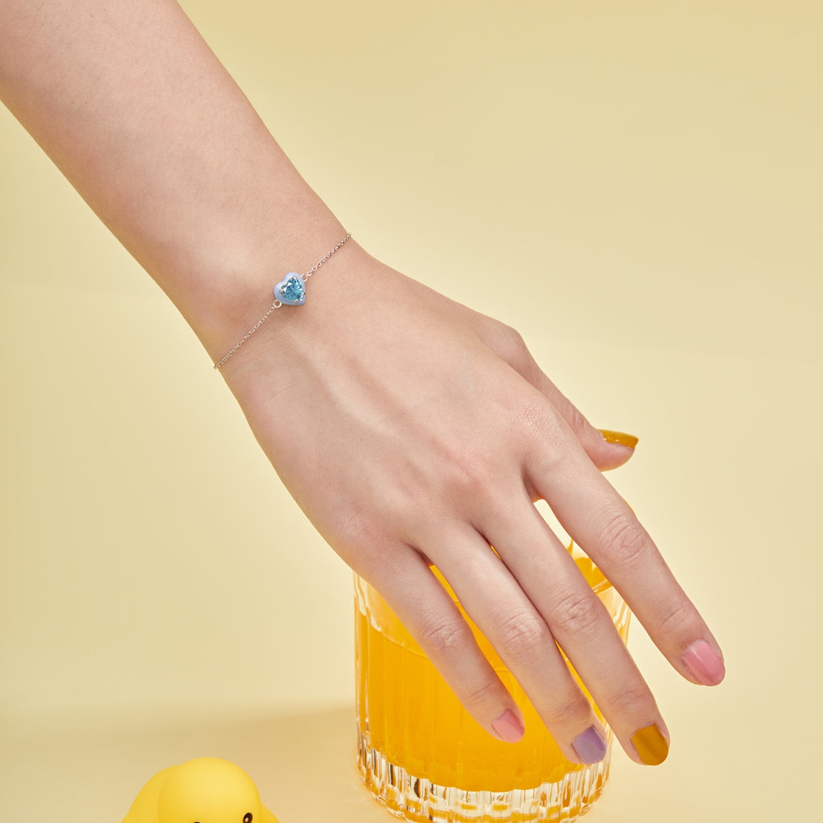 [Aurelle Style]Sparkling Romantic Heart Shape Lover Bracelet