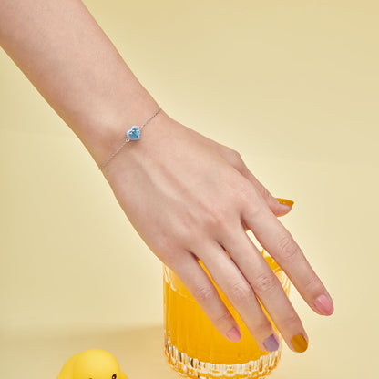 [Aurelle Style]Sparkling Romantic Heart Shape Lover Bracelet