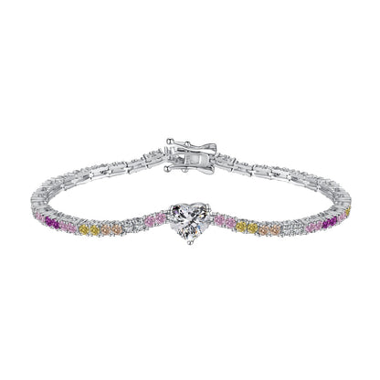 [Aurelle Style]Delicate Romantic Heart Shape Lover Bracelet