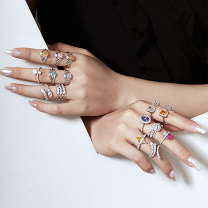 [Aurelle Style]Unique Vivid Snake Shape Daily Ring