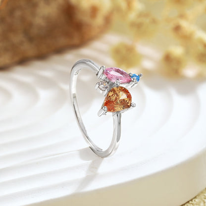 [Aurelle Style]Radiant Colorful Multi Cut Daily Ring