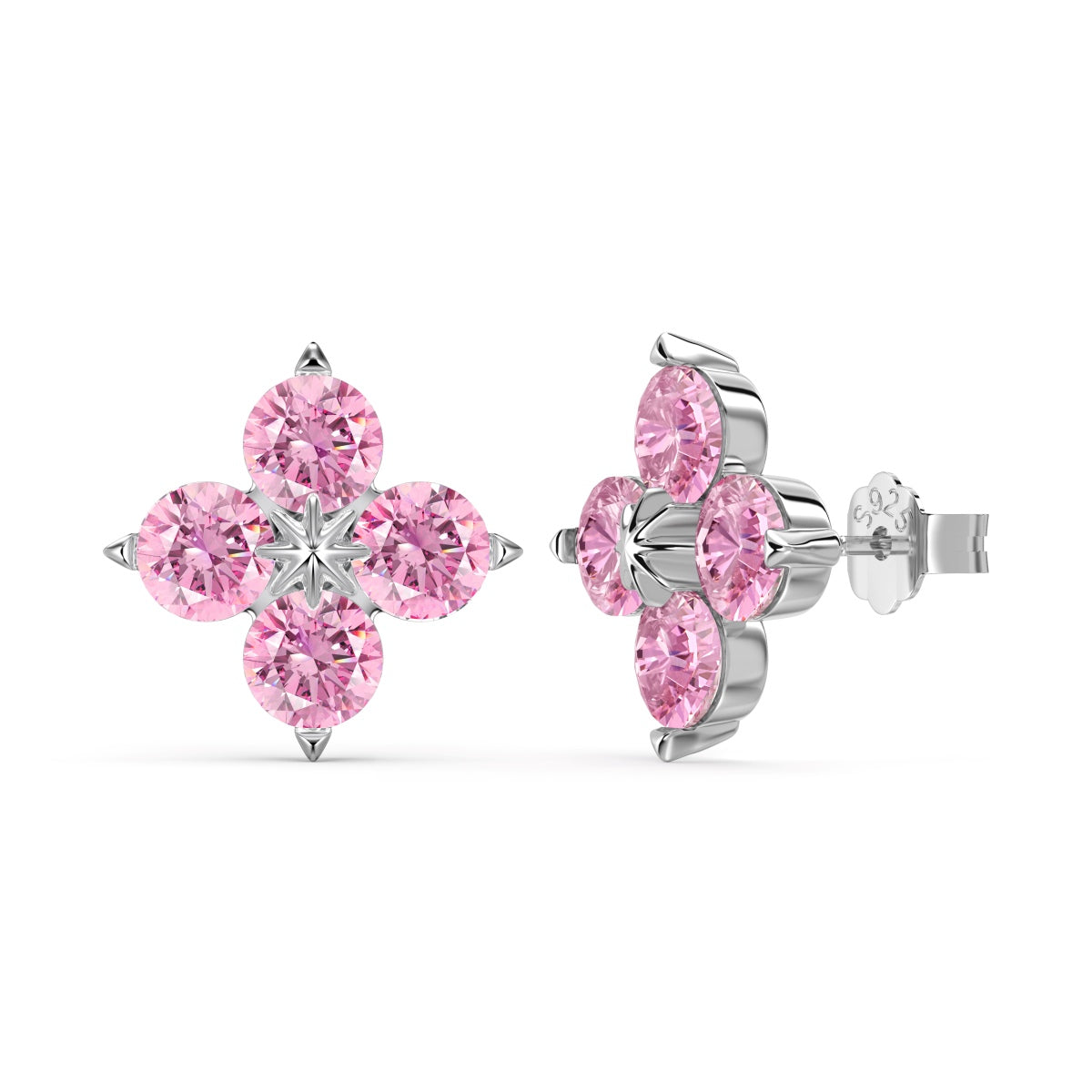 [Aurelle Style]Four-Leaf Clover Eight-Pointed Star Earrings
