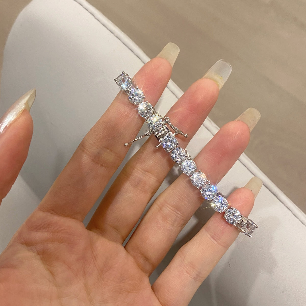 [Aurelle Style]Ornate Sparkling Round Cut Wedding Bracelet