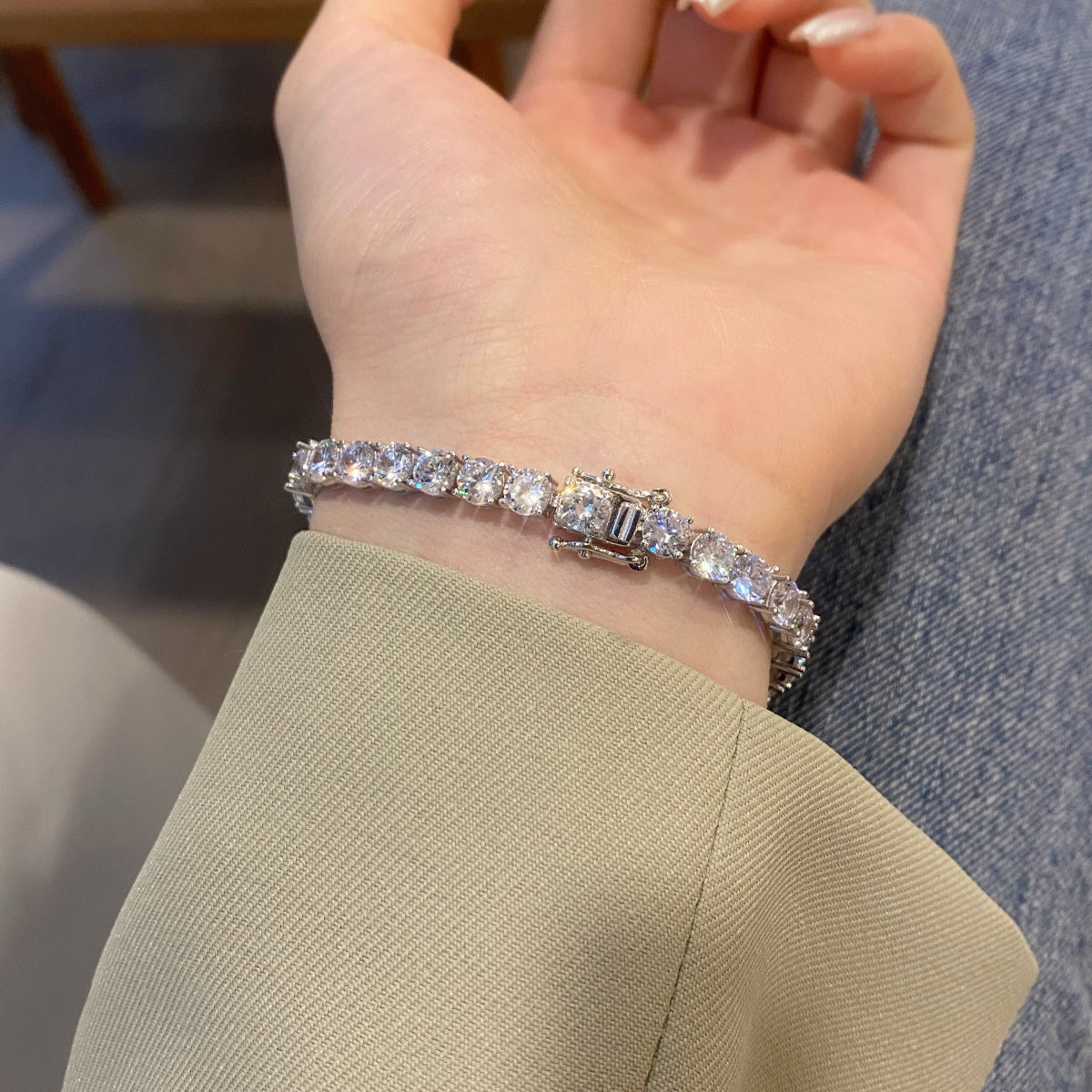 [Aurelle Style]Ornate Sparkling Round Cut Wedding Bracelet
