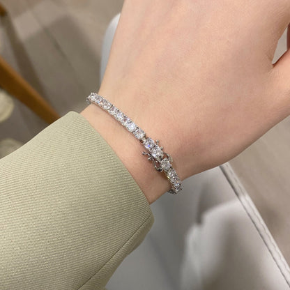 [Aurelle Style]Luxurious Ornate Round Cut Tennis Bracelet