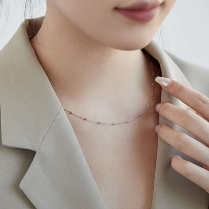 [Aurelle Style]Small Bead Clavicle Chain Simple Necklace