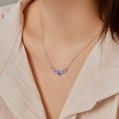[Aurelle Style]Dainty Colorful Heart Necklace