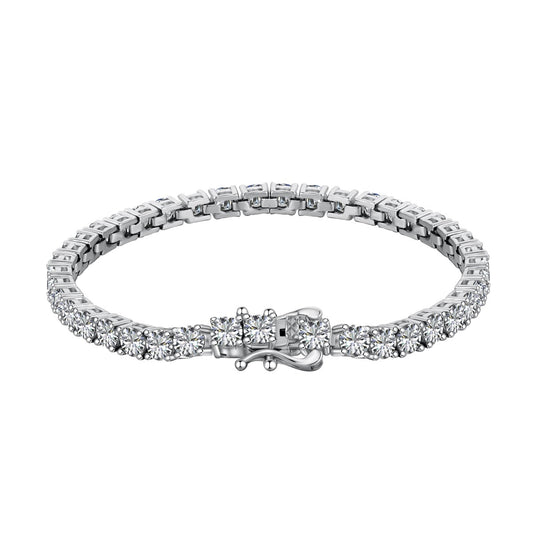 [Aurelle Style]Luxurious Ornate Round Cut Tennis Bracelet