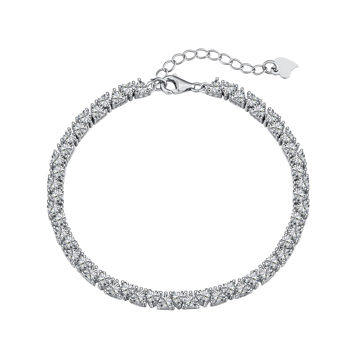[Aurelle Style]Dazzling Romantic Heart Shape Lover Bracelet
