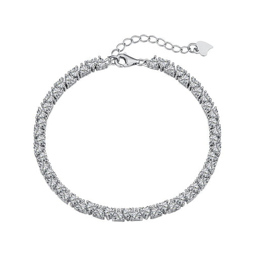 [Aurelle Style]Dazzling Romantic Heart Shape Lover Bracelet
