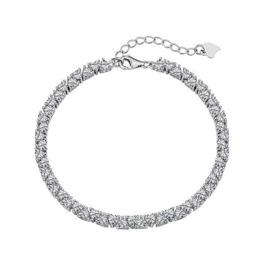 [Aurelle Style]Dazzling Romantic Heart Shape Lover Bracelet
