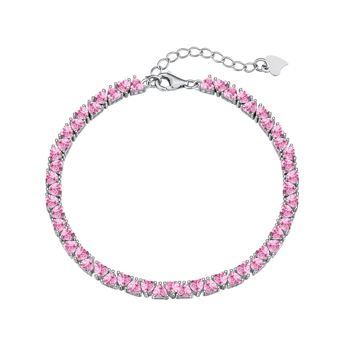 [Aurelle Style]Dazzling Romantic Heart Shape Lover Bracelet