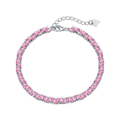 [Aurelle Style]Dazzling Romantic Heart Shape Lover Bracelet