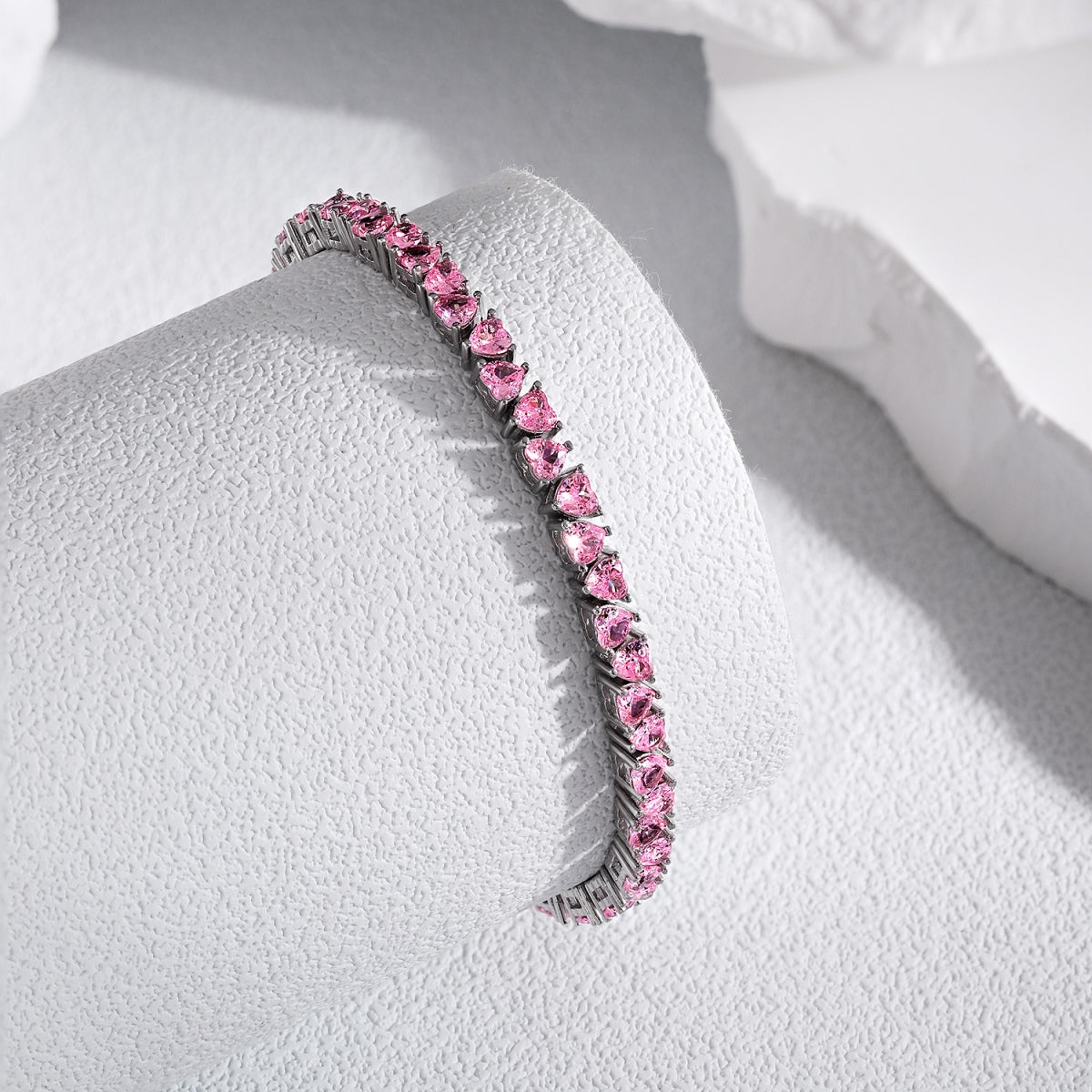 [Aurelle Style]Dazzling Romantic Heart Shape Lover Bracelet