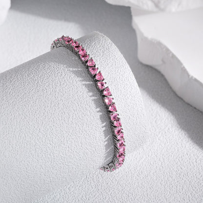 [Aurelle Style]Dazzling Romantic Heart Shape Lover Bracelet