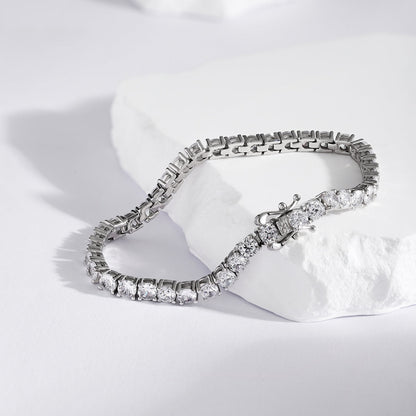 [Aurelle Style]Luxurious Ornate Round Cut Tennis Bracelet
