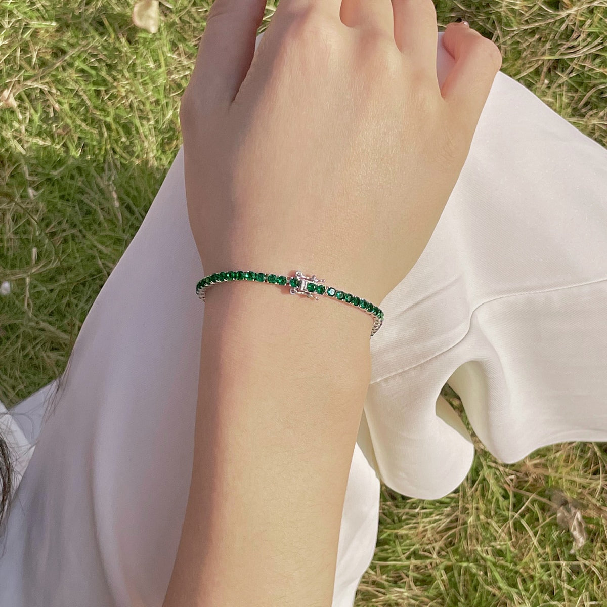 [Aurelle Style]Radiant Colorful Round Cut Party Bracelet