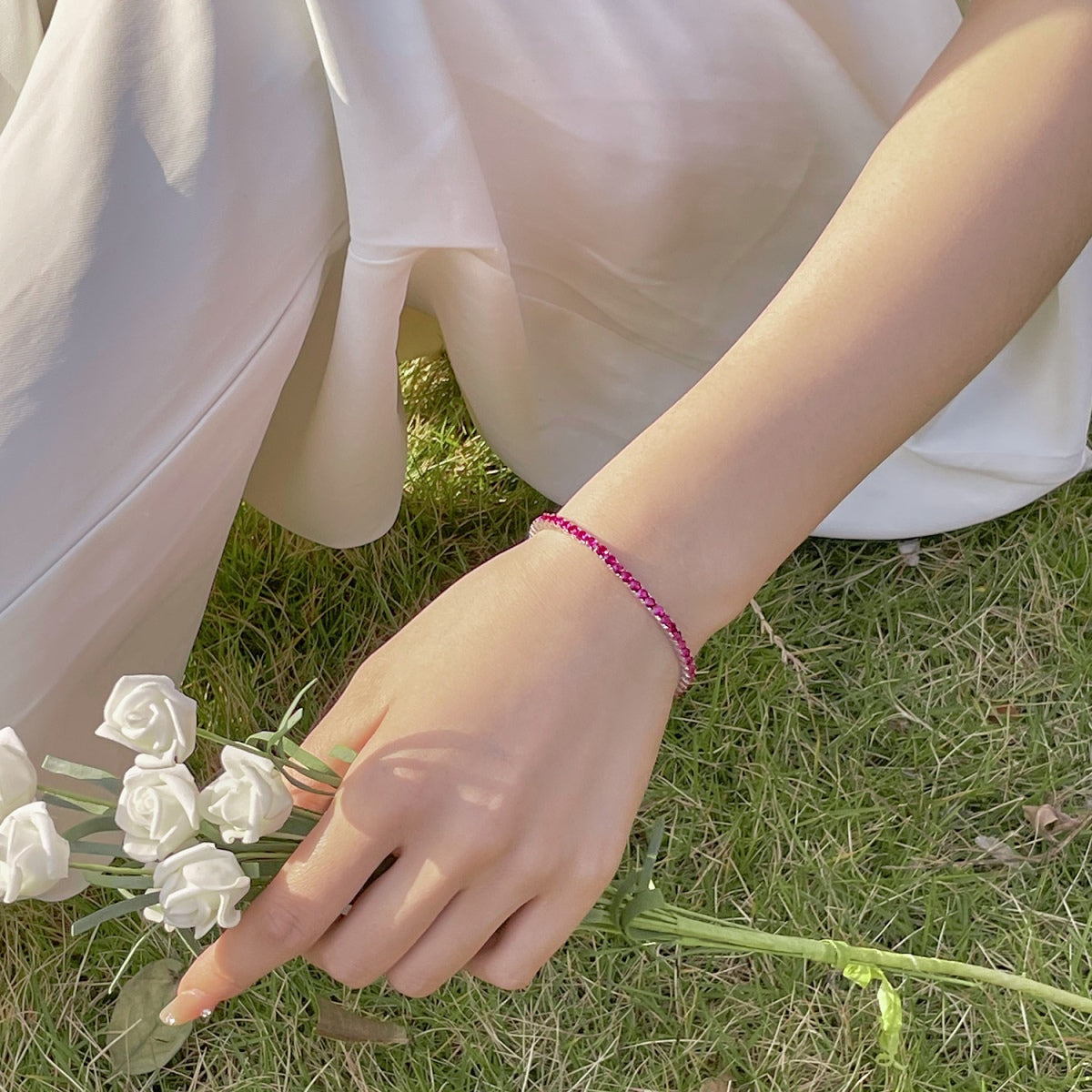 [Aurelle Style]Radiant Colorful Round Cut Party Bracelet