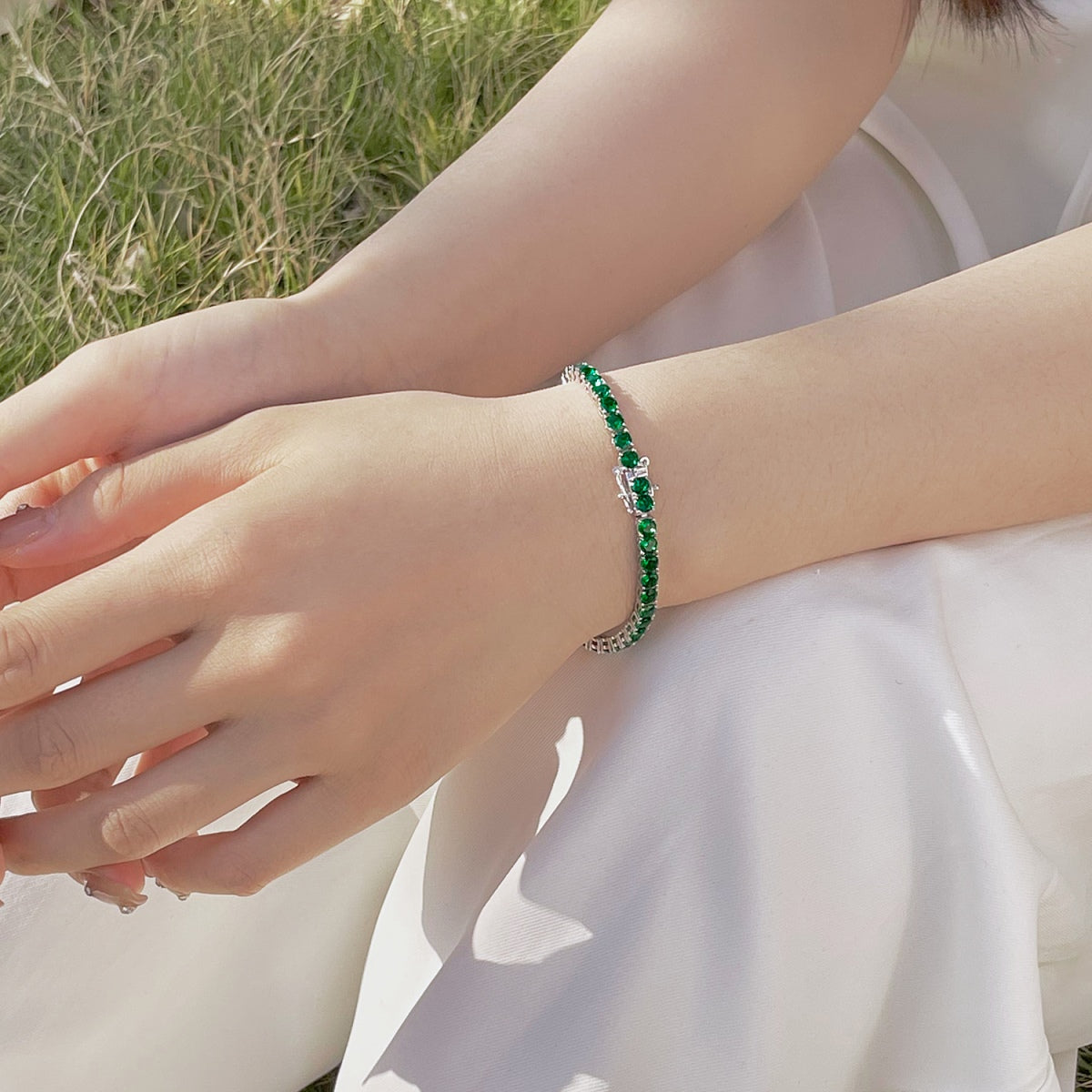 [Aurelle Style]Radiant Colorful Round Cut Party Bracelet
