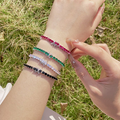 [Aurelle Style]Radiant Colorful Round Cut Party Bracelet