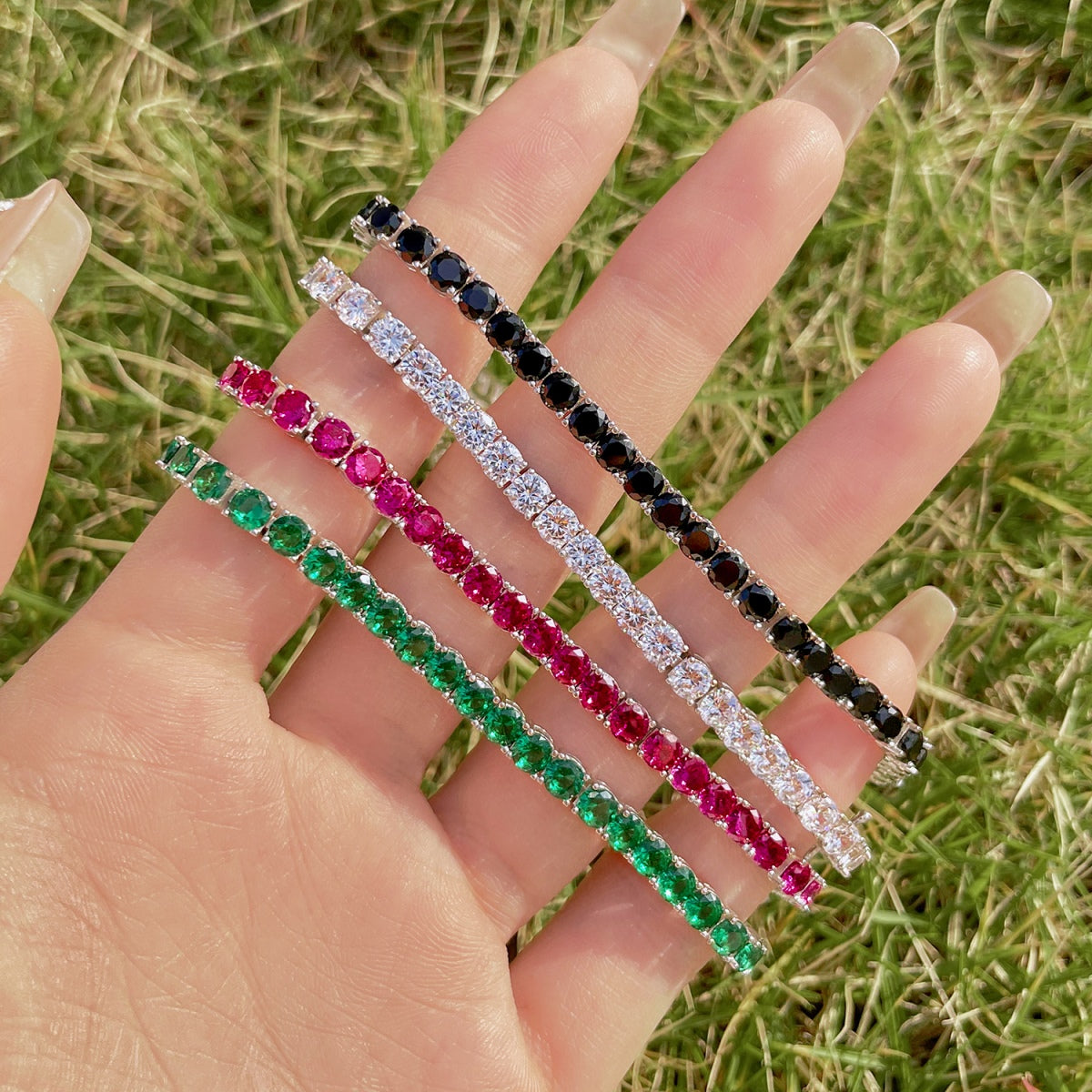 [Aurelle Style]Radiant Colorful Round Cut Party Bracelet