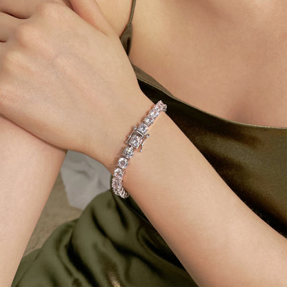 [Aurelle Style]0.75 Carat Dazzling Round Cut Wedding Bracelet
