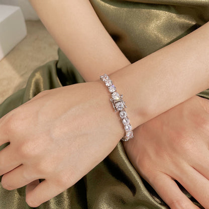 [Aurelle Style]0.75 Carat Dazzling Round Cut Wedding Bracelet