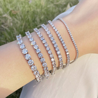 [Aurelle Style]0.75 Carat Dazzling Round Cut Wedding Bracelet