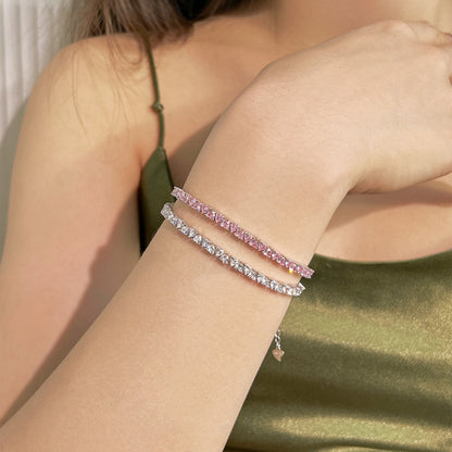 [Aurelle Style]Dazzling Romantic Heart Shape Lover Bracelet