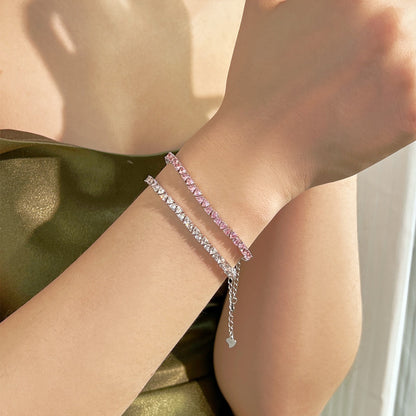 [Aurelle Style]Dazzling Romantic Heart Shape Lover Bracelet