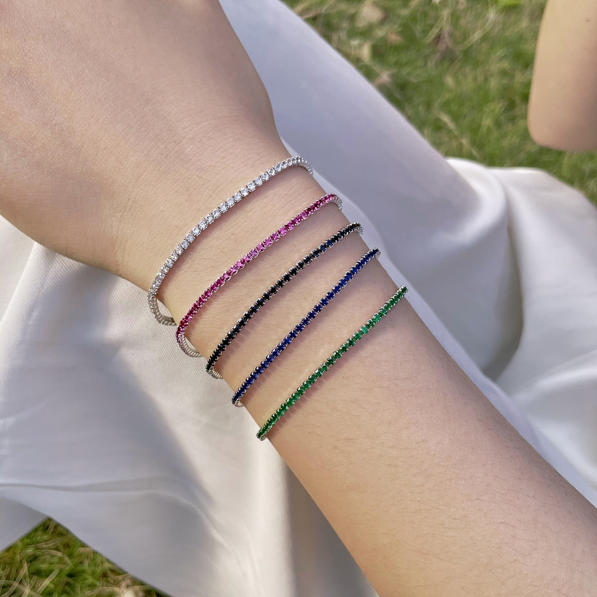 [Aurelle Style]Radiant Colorful Round Cut Party Bracelet