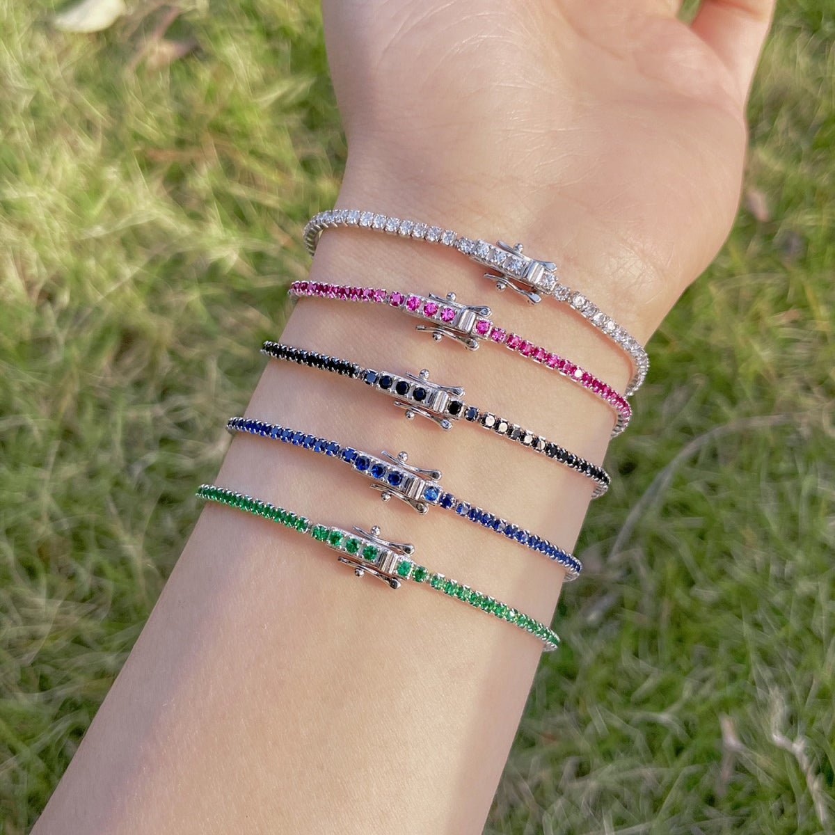 [Aurelle Style]Radiant Colorful Round Cut Party Bracelet