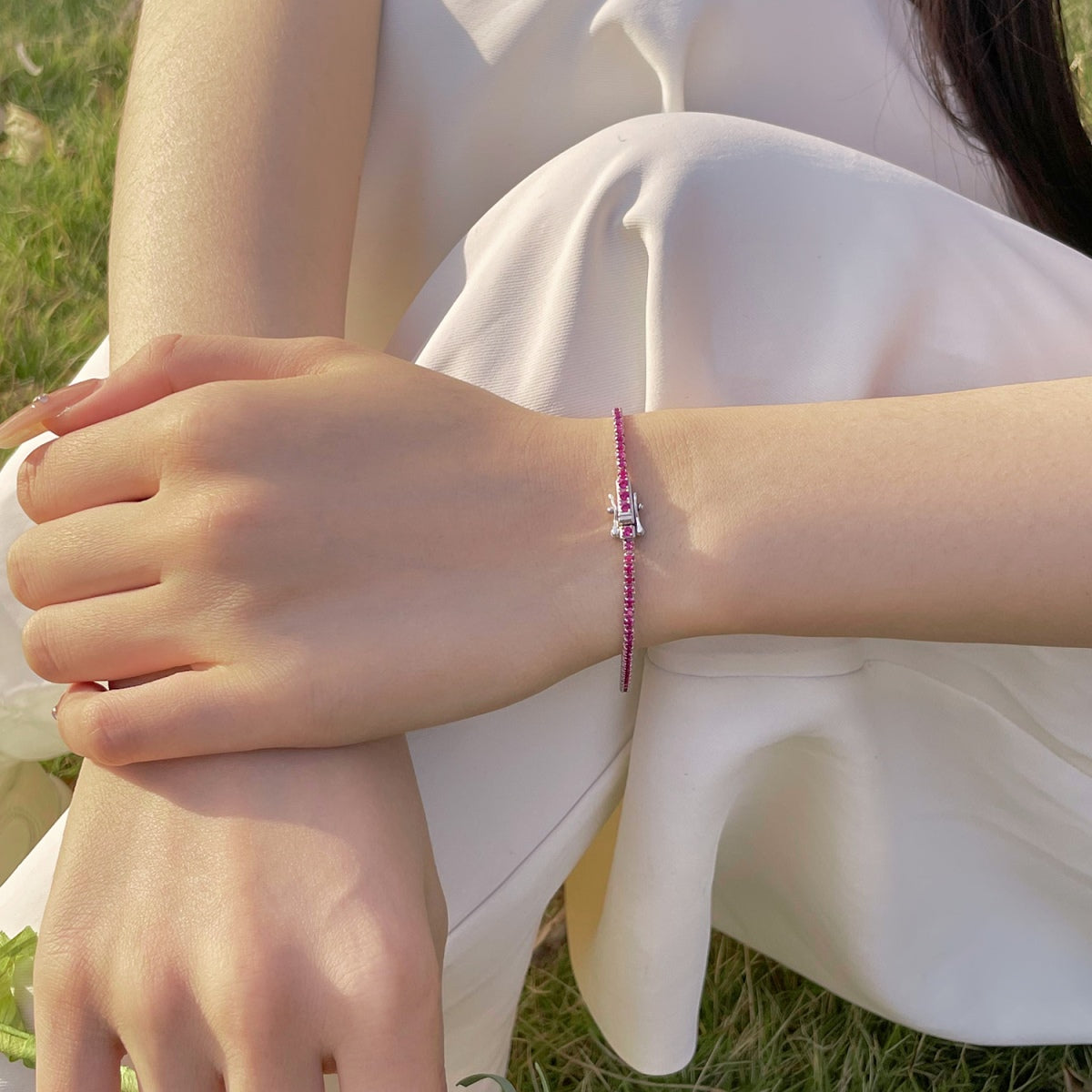 [Aurelle Style]Radiant Colorful Round Cut Party Bracelet