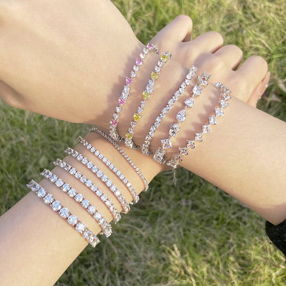 [Aurelle Style]Luxurious Ornate Round Cut Tennis Bracelet