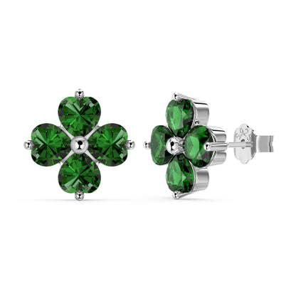 [Aurelle Style]Four-Leaf Clover Ball Earrings