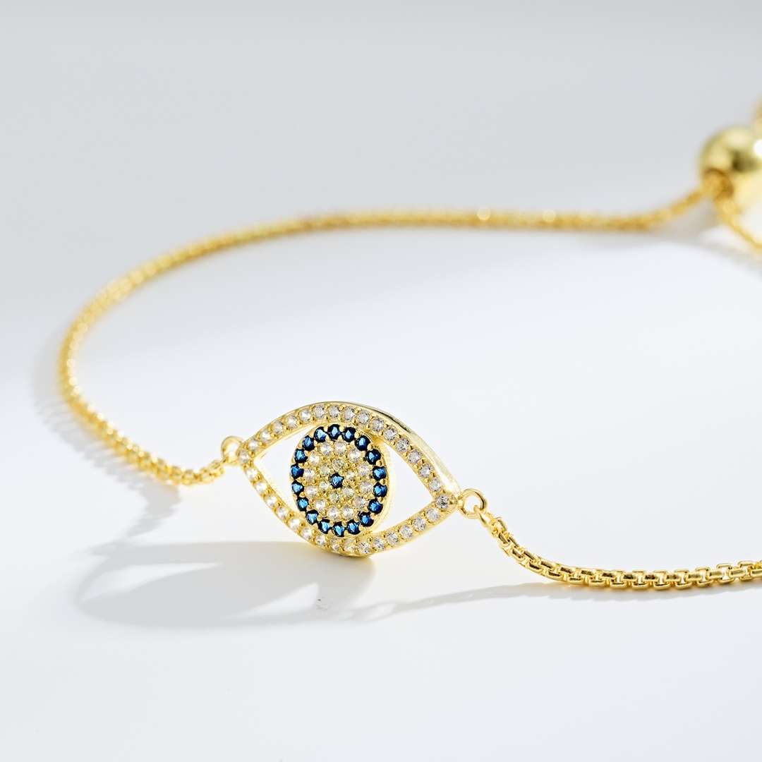 [Aurelle Style]Dazzling Eye Shape Necklace