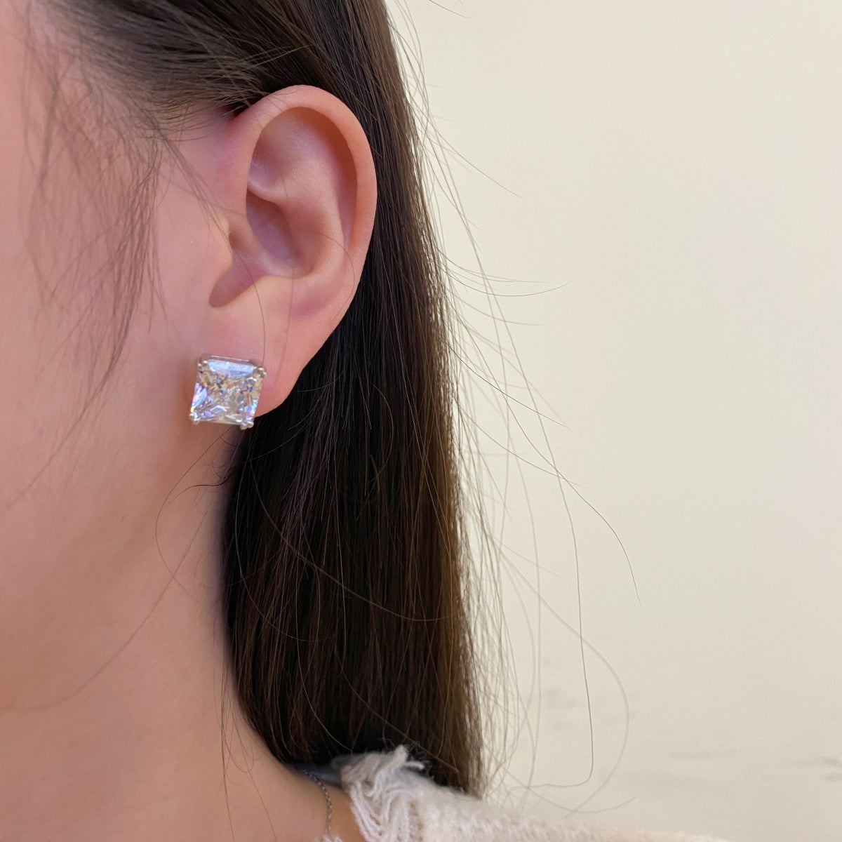 [Aurelle Style]Delicate Square Shape Earrings