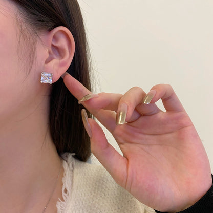 [Aurelle Style]Delicate Square Shape Earrings
