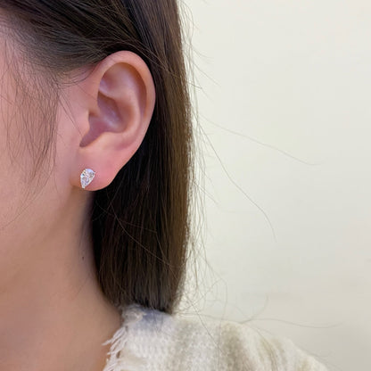 [Aurelle Style]Ornate Water Drop Shape Earrings