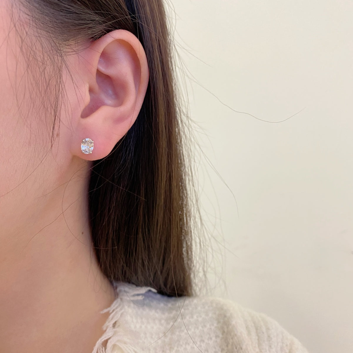 [Aurelle Style]Oval Classic Dignified Elegant Earrings