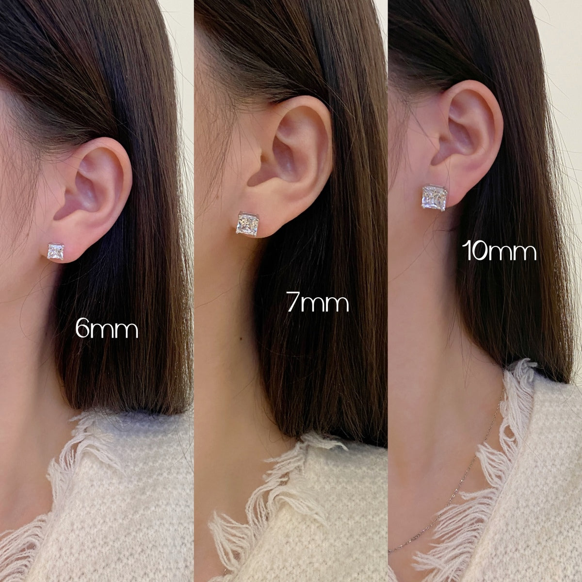 [Aurelle Style]Delicate Square Shape Earrings