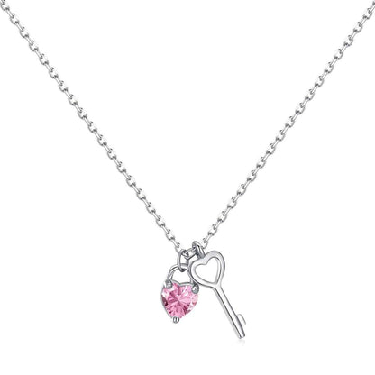 [Aurelle Style]Unique Heart Shape Key Pendent Necklace