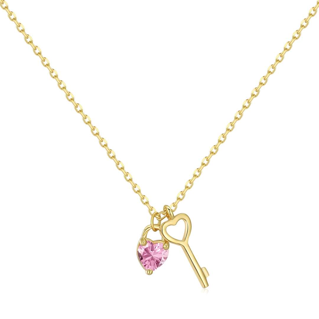 [Aurelle Style]Unique Heart Shape Key Pendent Necklace