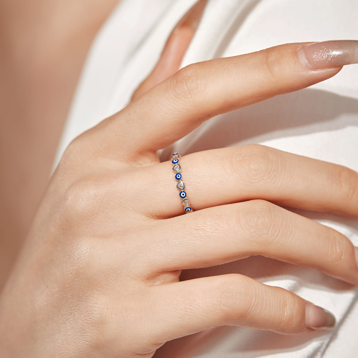 [Aurelle Style]Radiant Colorful Round Shape Daily Ring