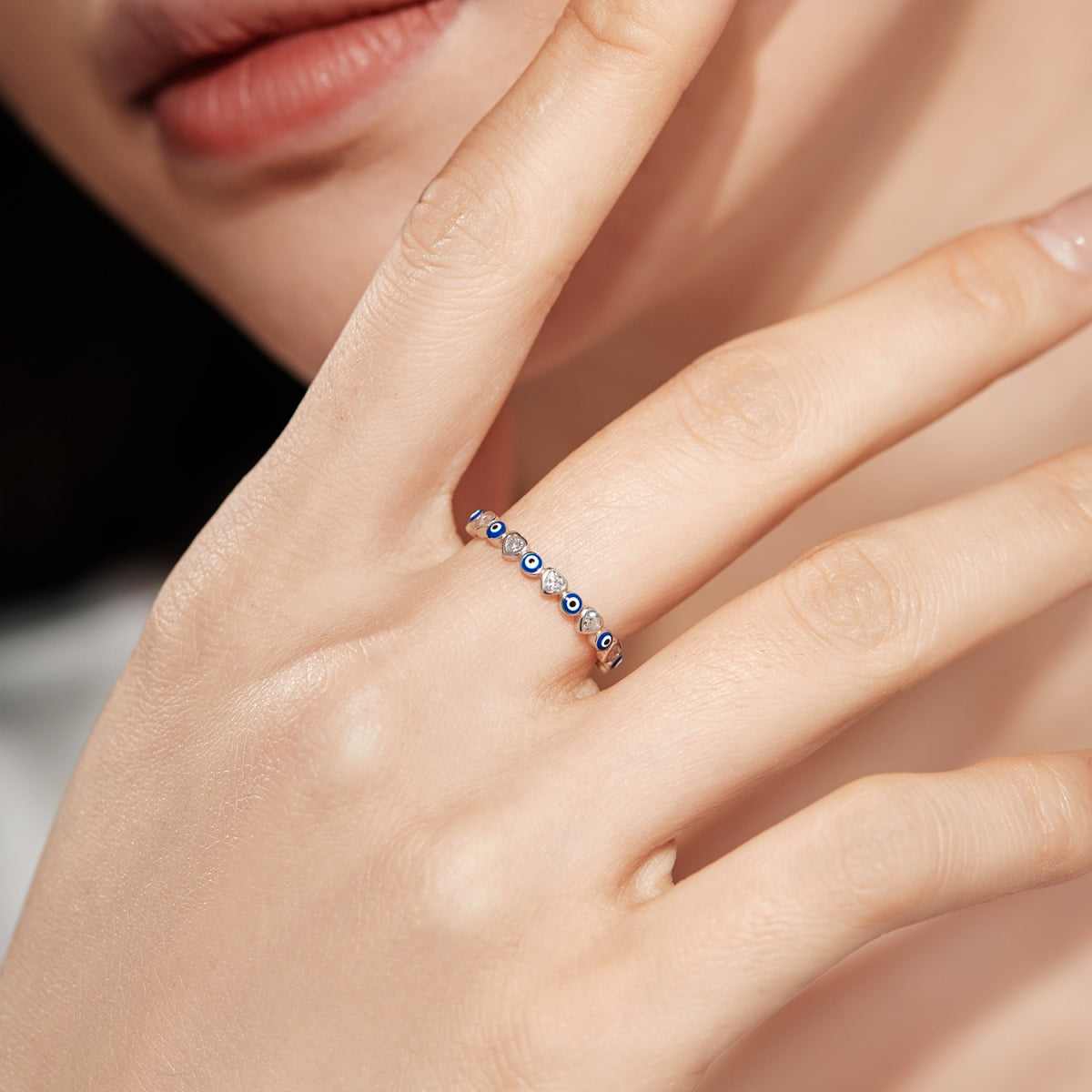 [Aurelle Style]Radiant Colorful Round Shape Daily Ring