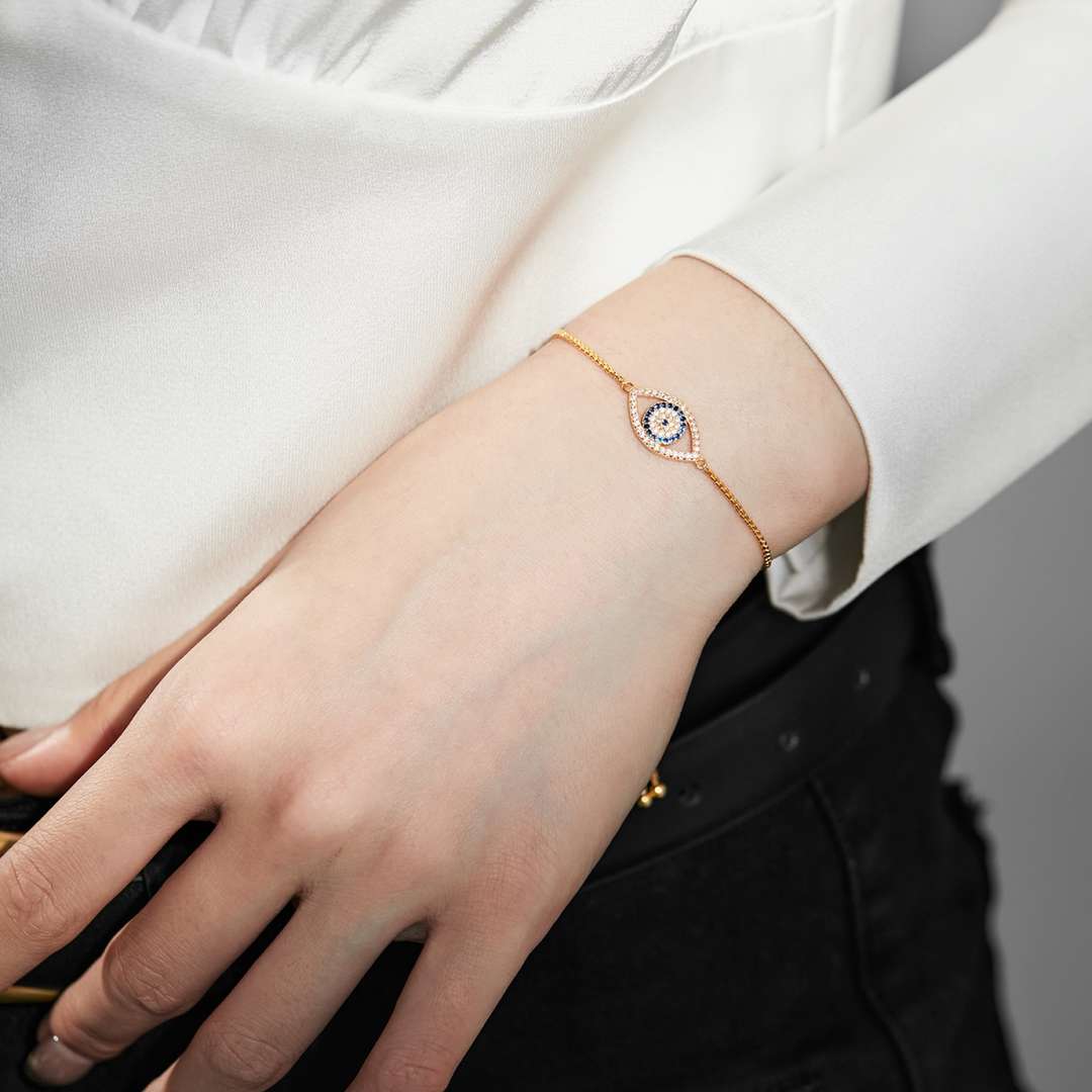 [Aurelle Style]Dazzling Eye Shape Necklace